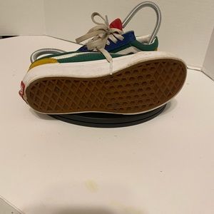 Kids vans size 2 multi color in good condition